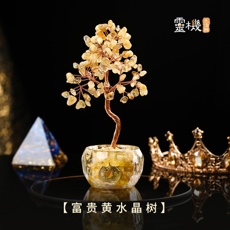 Multi-Color Blessings Crystal Tree - Feng Shui for Abundance & Luck