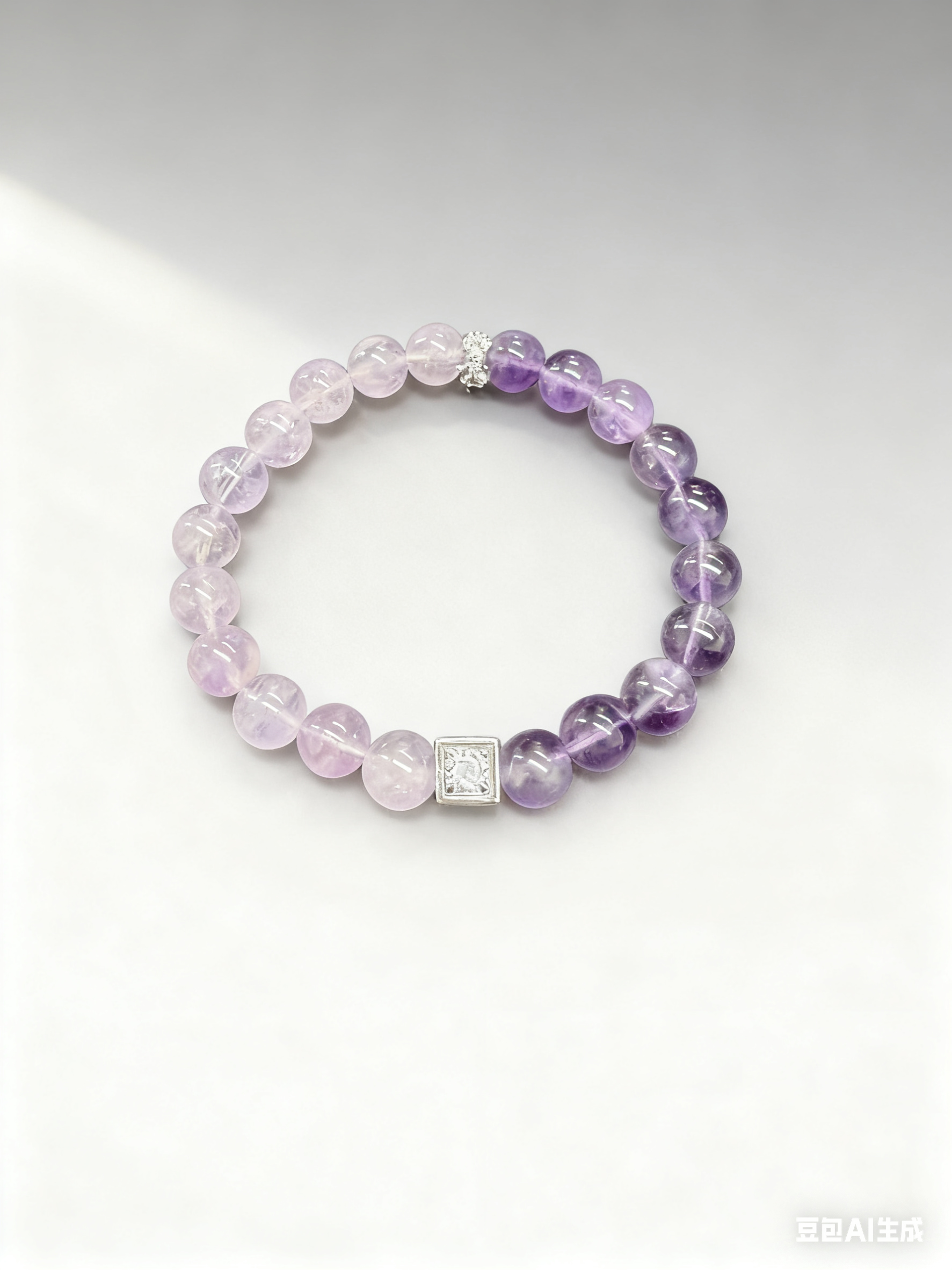 Dual-Tone Purple Amethyst Crystal | Deep & Light Gradient for Spiritual Balance