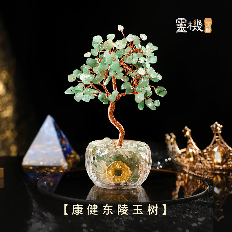 Multi-Color Blessings Crystal Tree - Feng Shui for Abundance & Luck