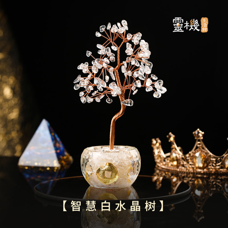 Multi-Color Blessings Crystal Tree - Feng Shui for Abundance & Luck