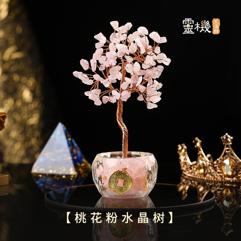 Multi-Color Blessings Crystal Tree - Feng Shui for Abundance & Luck