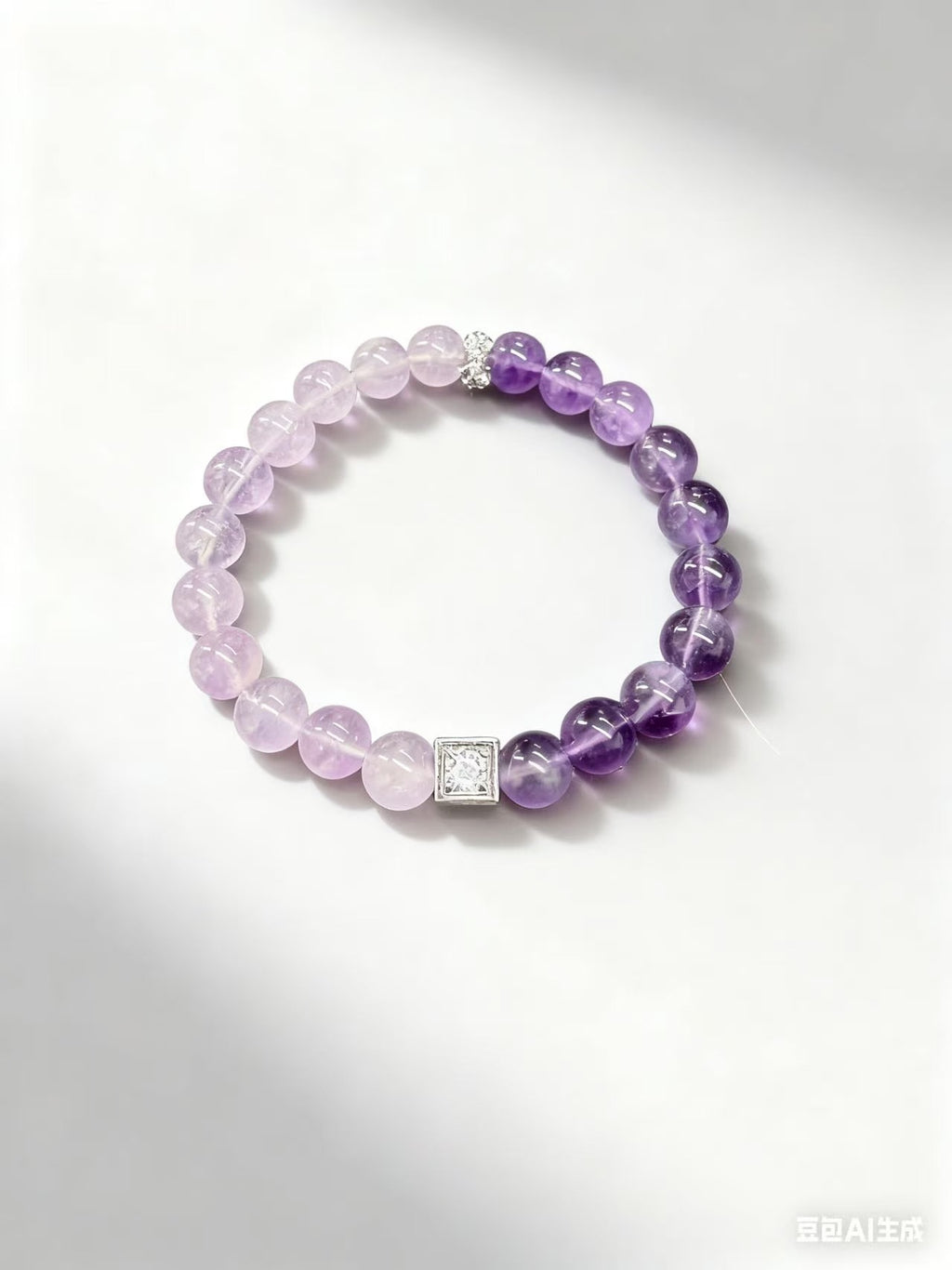 Dual-Tone Purple Amethyst Crystal | Deep & Light Gradient for Spiritual Balance
