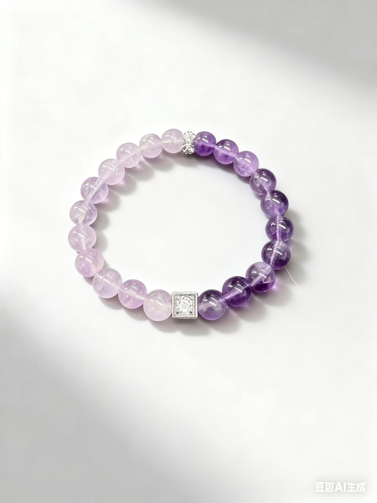 Dual-Tone Purple Amethyst Crystal | Deep & Light Gradient for Spiritual Balance