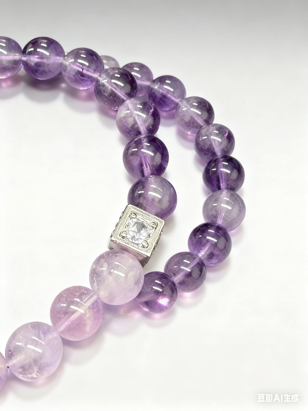 Dual-Tone Purple Amethyst Crystal | Deep & Light Gradient for Spiritual Balance